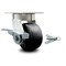 Service Caster 4 Inch Kingpinless Polyolefin Wheel Swivel Caster with Brake and Swivel Lock SCC SCC-KP30S420-POR-SLB-BSL - alternate 1